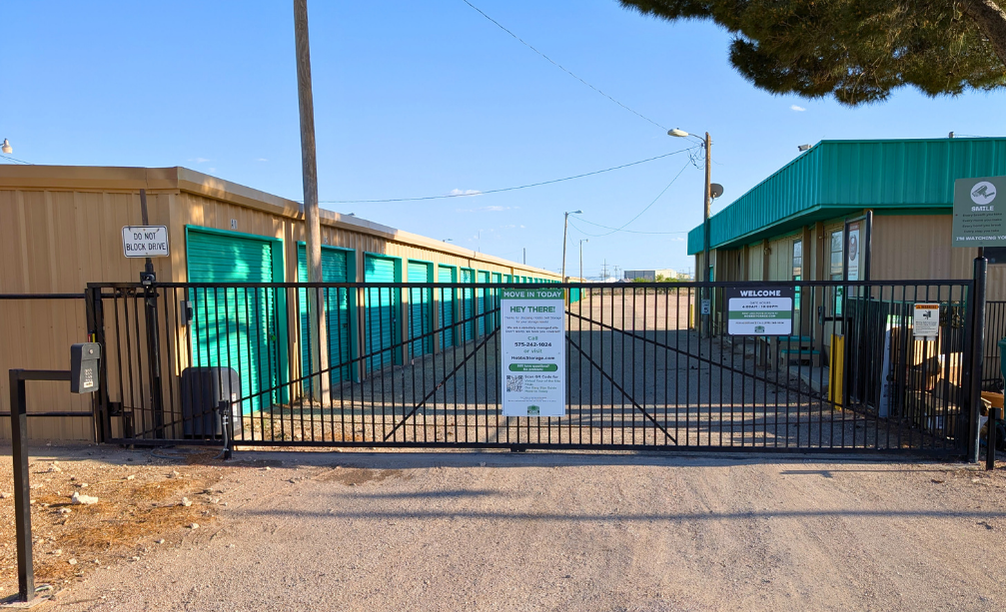 Outdoor drive up storage units at Hobbs Self Storage New Mexico, 1515 West Broadway Place, 88240